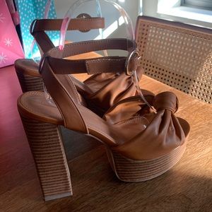 ASOS knot toe platform heels